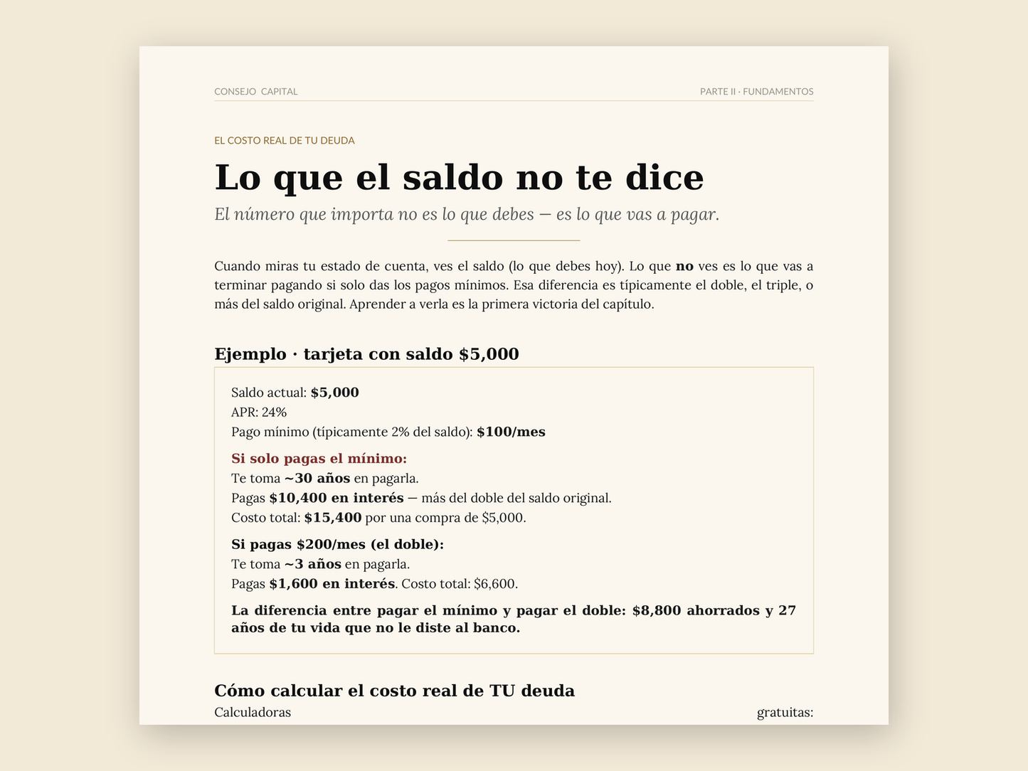 Capítulo 04 · Manejo de deuda