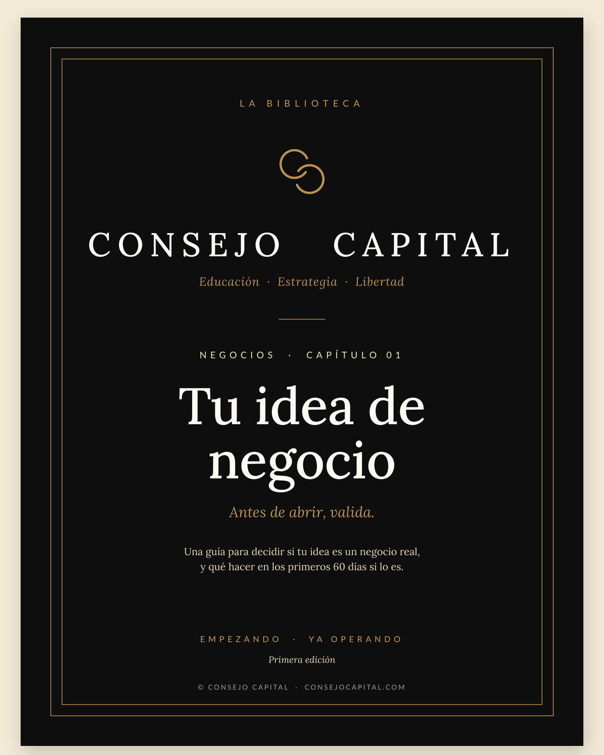 Capítulo 01 · Negocios — Tu idea de negocio