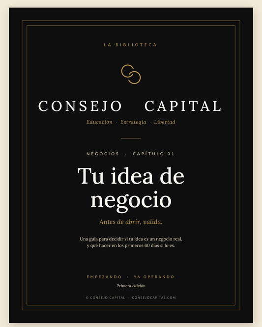 Capítulo 01 · Negocios — Tu idea de negocio