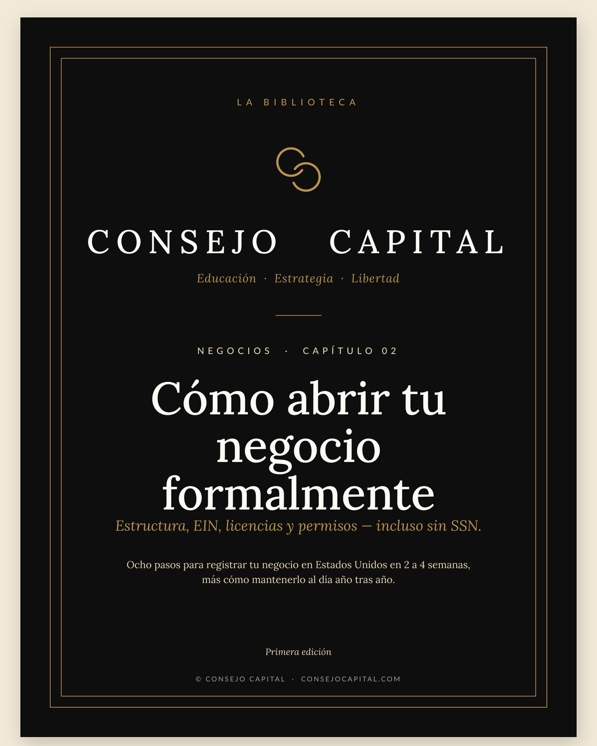 Capítulo 02 · Negocios — Cómo abrir tu negocio formalmente