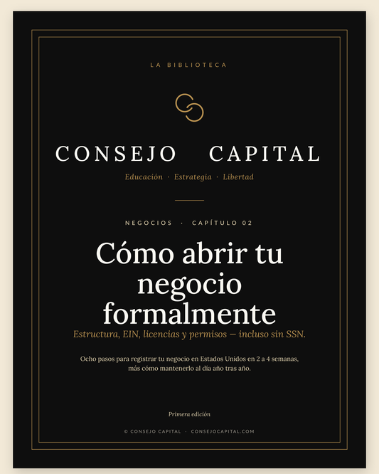 Capítulo 02 · Negocios — Cómo abrir tu negocio formalmente