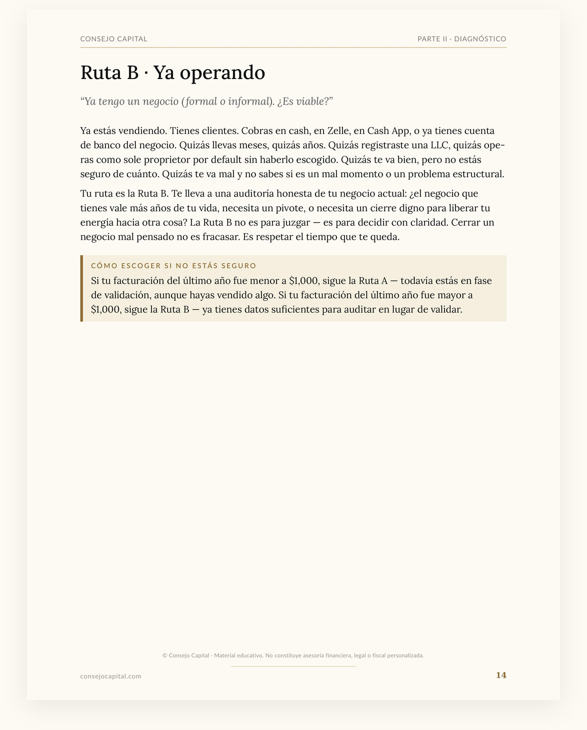 Capítulo 01 · Negocios — Tu idea de negocio