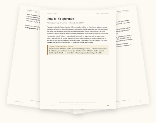 Capítulo 01 · Negocios — Tu idea de negocio