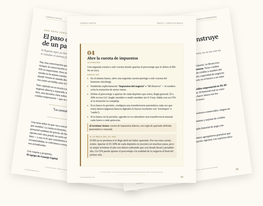 Capítulo 03 · Negocios — Las finanzas de tu negocio