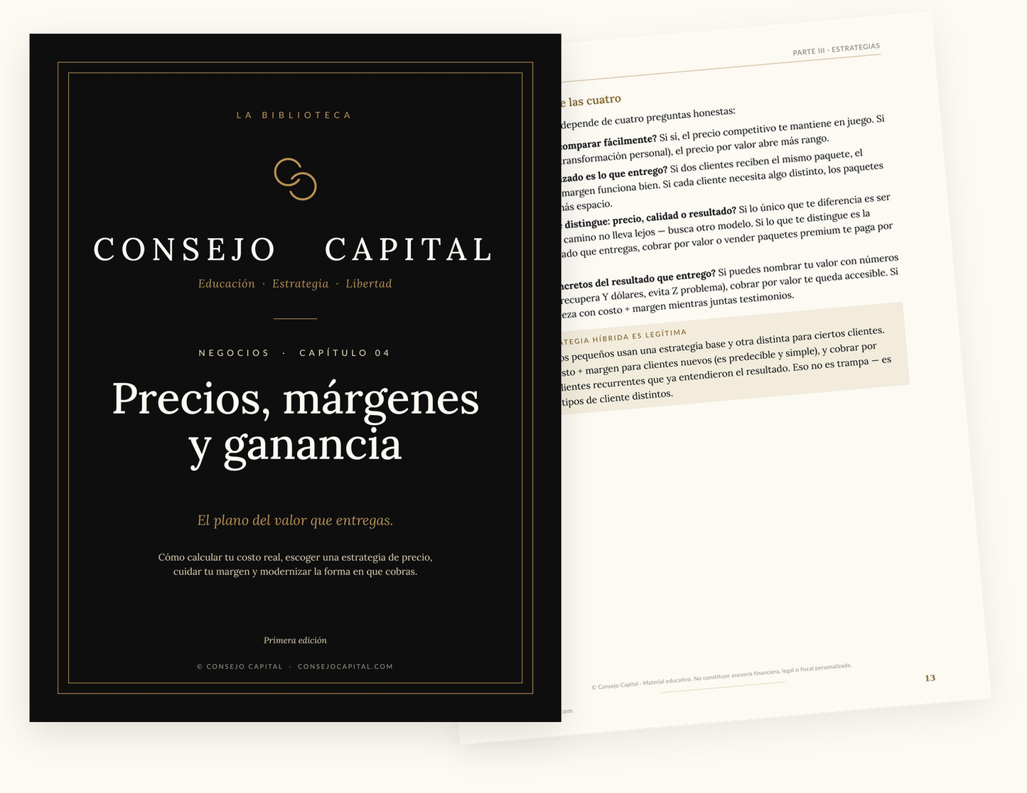 Capítulo 04 · Negocios — Precios, costos y ganancia