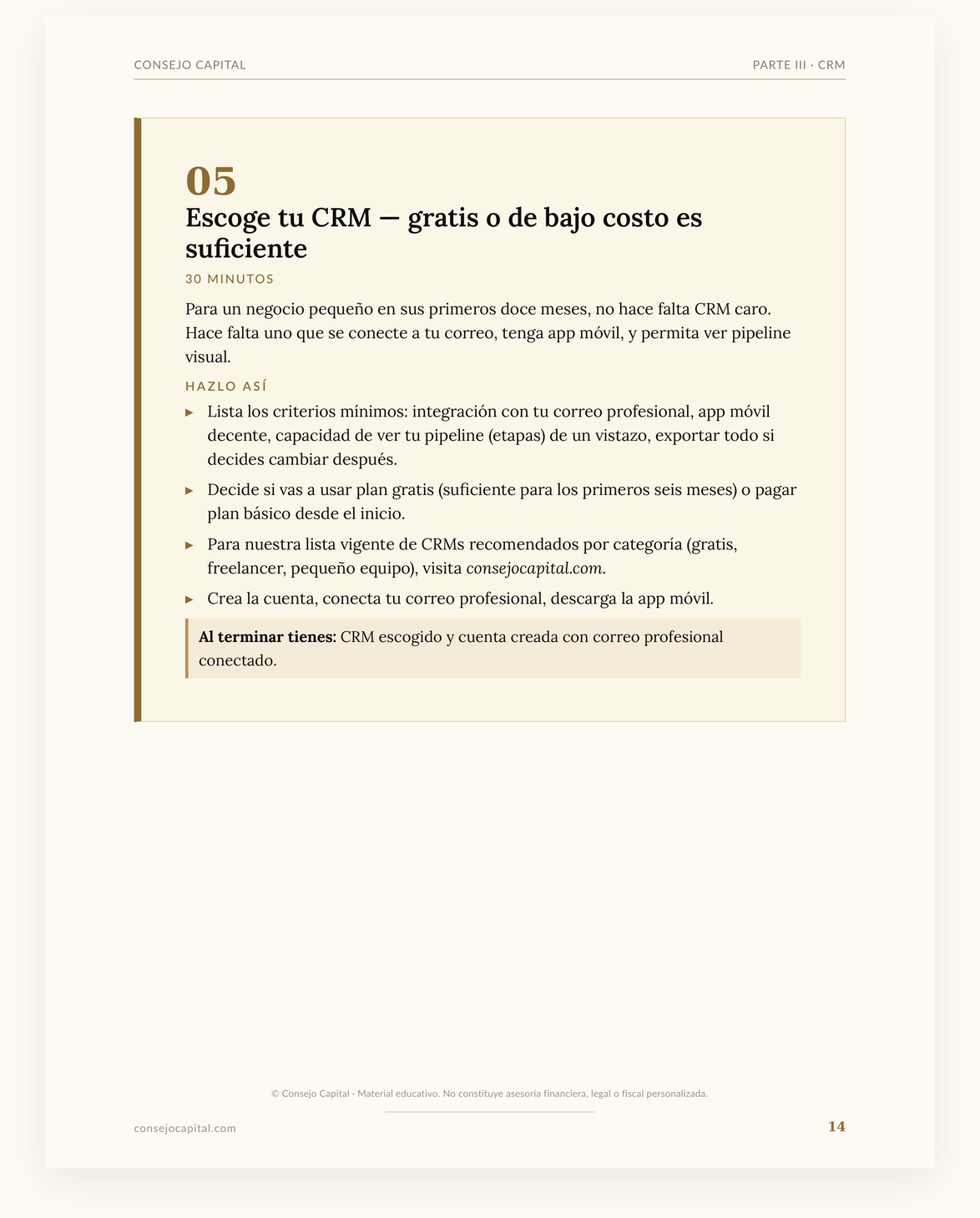 Capítulo 05 · Negocios — Cómo conseguir clientes