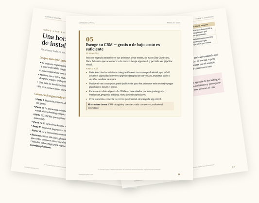 Capítulo 05 · Negocios — Cómo conseguir clientes