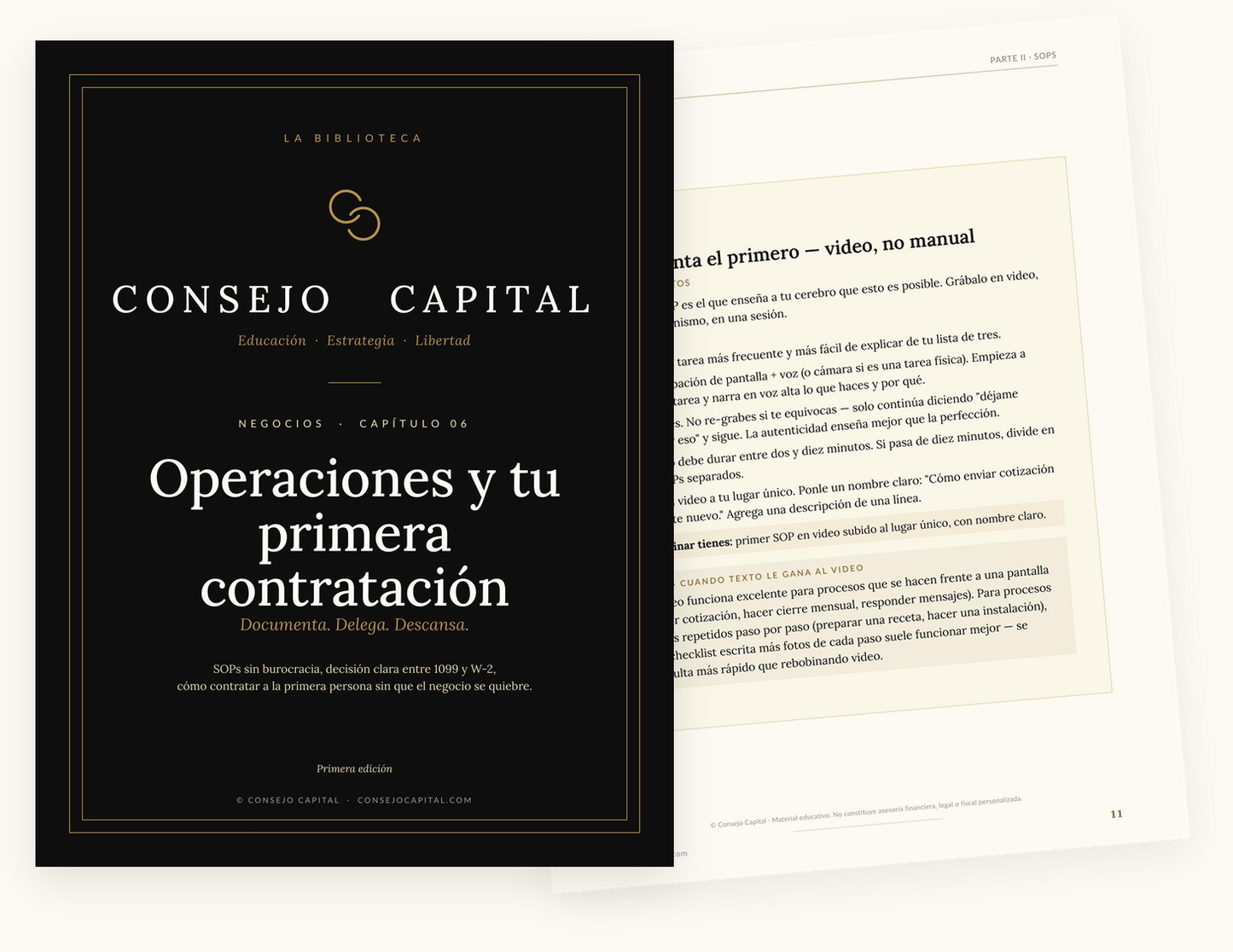 Capítulo 06 · Negocios — Operaciones, impuestos y empleados