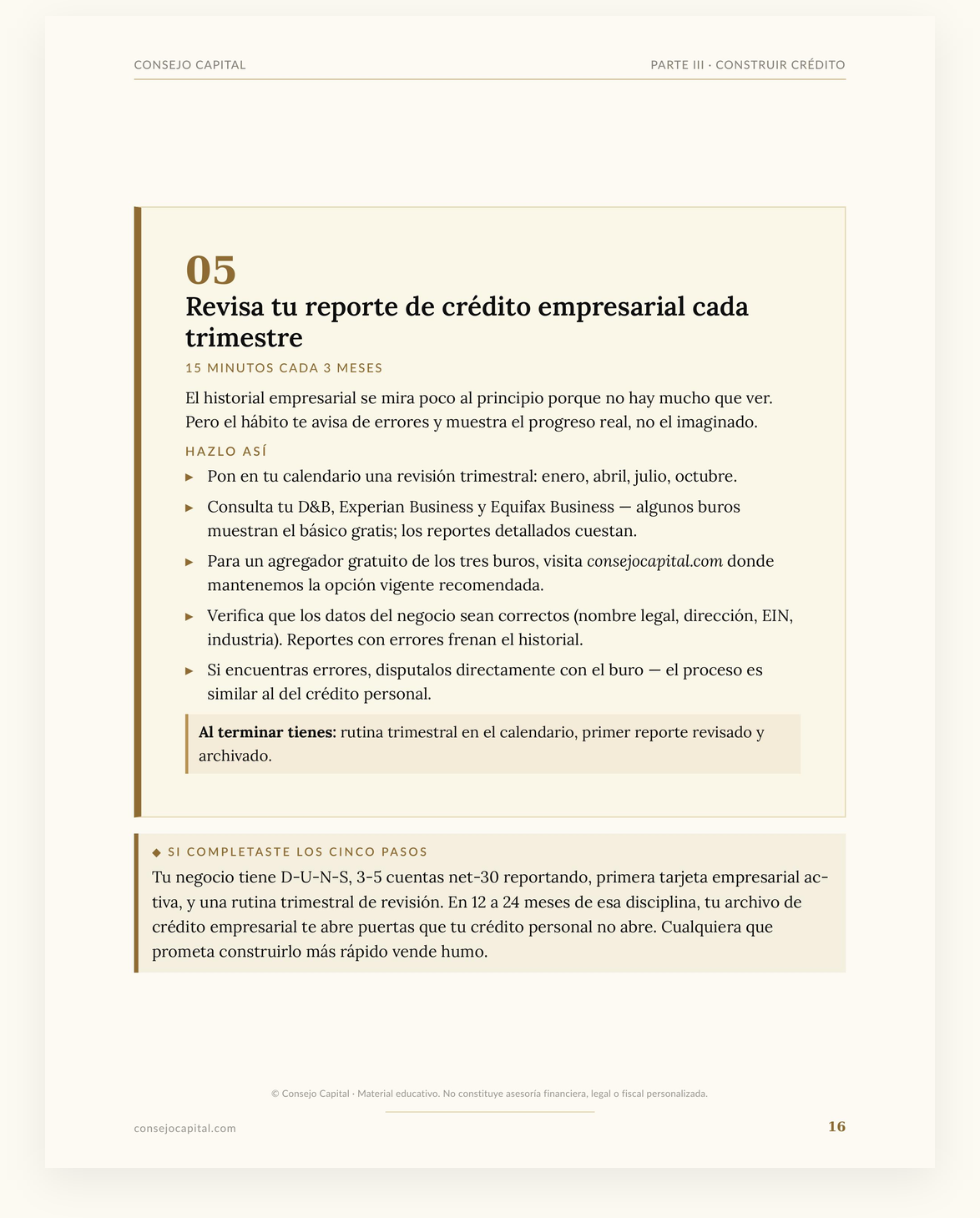 Capítulo 07 · Negocios — Capital y crecimiento